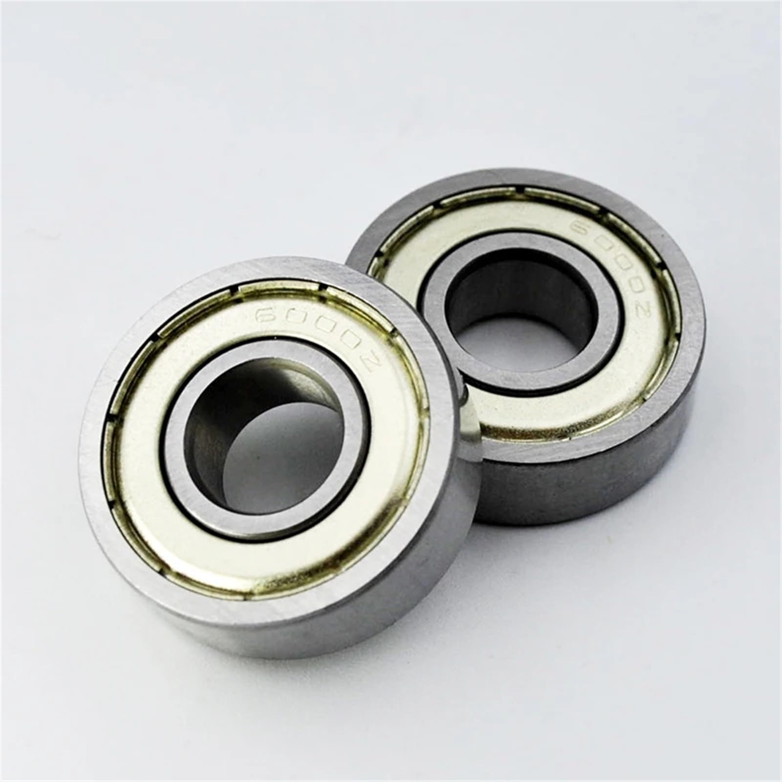 Lot de 10 roulements à billes 6000 2RS ZZ 10 x 26 x 8 mm 6000RS 6000Z DDU 2Z diamètre intérieur 10 mm en acier chromé rainuré (6000 ZZ normal)