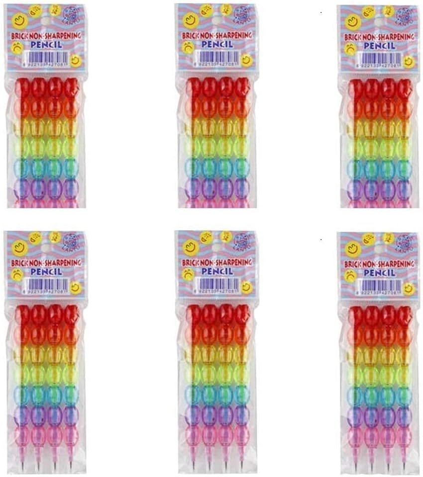 PARTEET Kid's Stack Pencil Set - Pack of 6