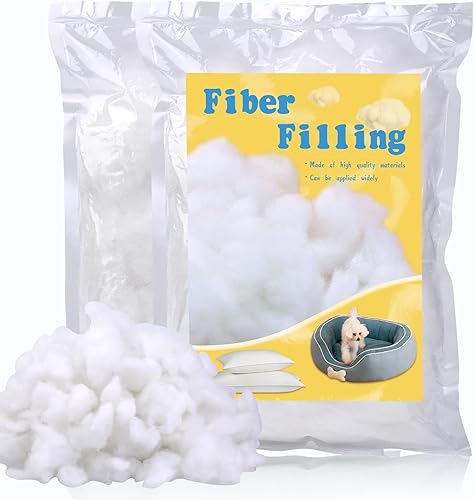 Relleno de fibra de poliéster, relleno para animales de peluche, 12.3 onzas, relleno de fibra de alta calidad, relleno para coser, relleno de