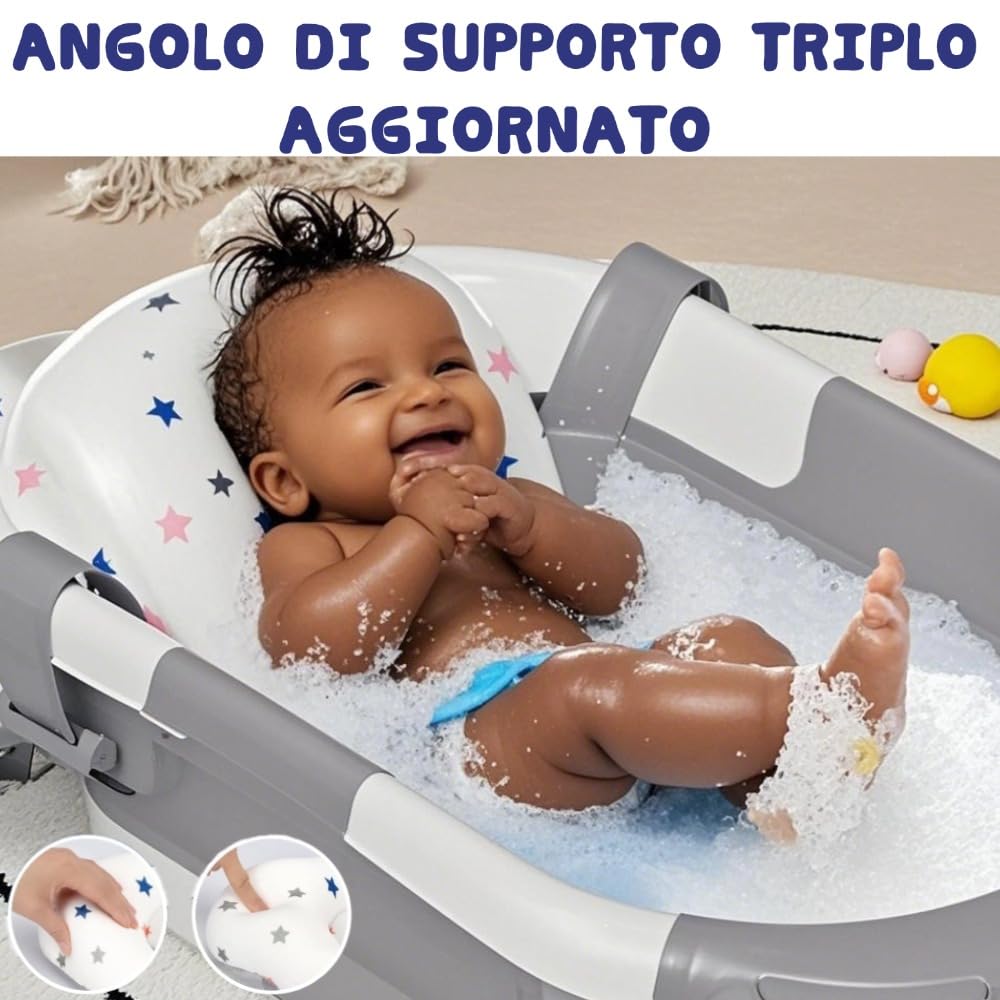 Coussin de bain pour bébé, réducteur de baignoire pour bébé, support de baignoire universel, matelas de bain antidérapant