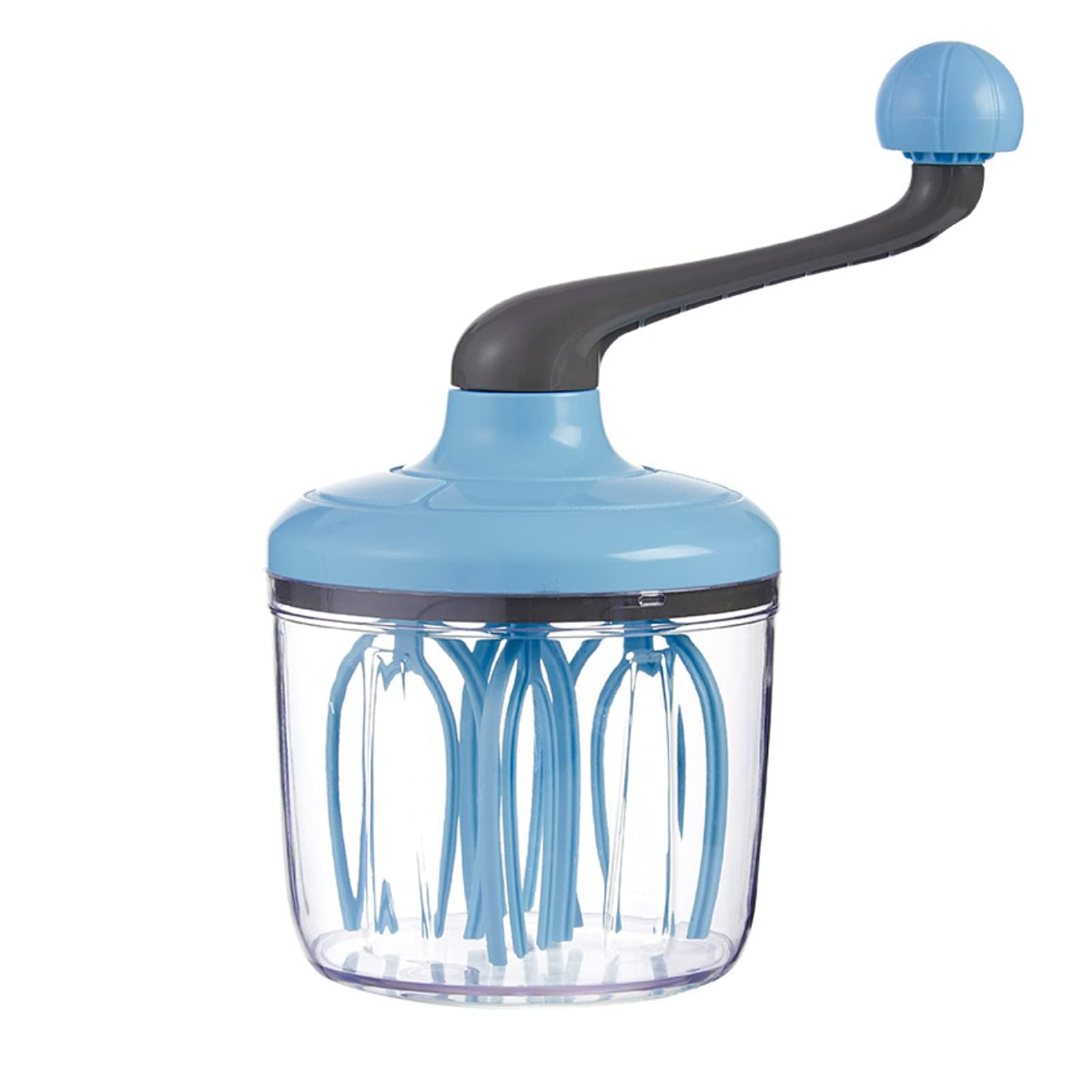 Plastic Rotary Hand Whisk for Eggs, Manual Egg Beater Rotary Handheld Handheld Egg Frother Mixer Plastic Rotary Egg Beater for Baking Cooking Easily Labor-Saving and efficient Egg Whisk