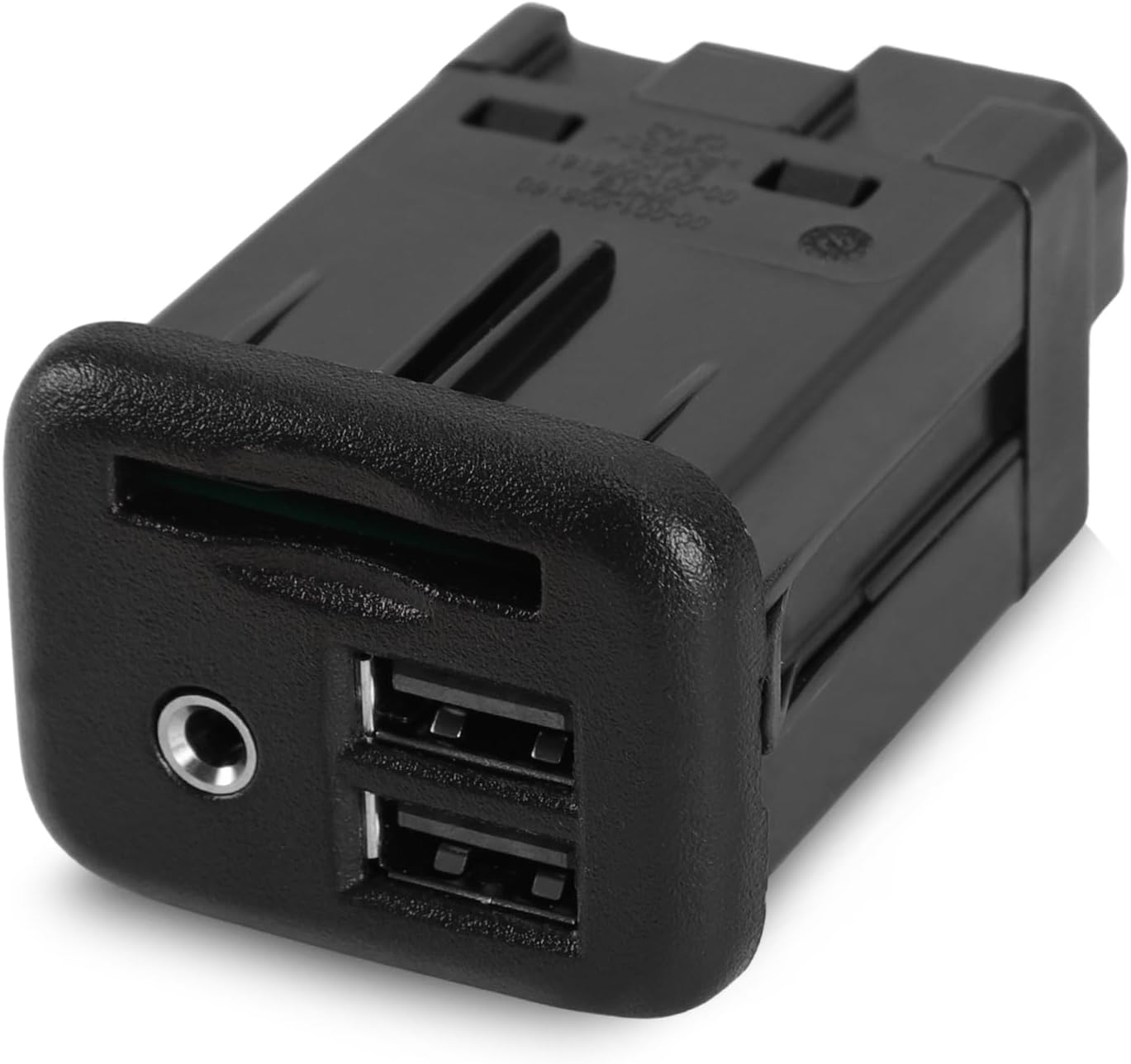 13519224 USB Port Interface AUX Jack Audio carplay fit for Silverado Sierra Escalade Tahoe Suburban Yukon with SD Card Slot & Jet Black