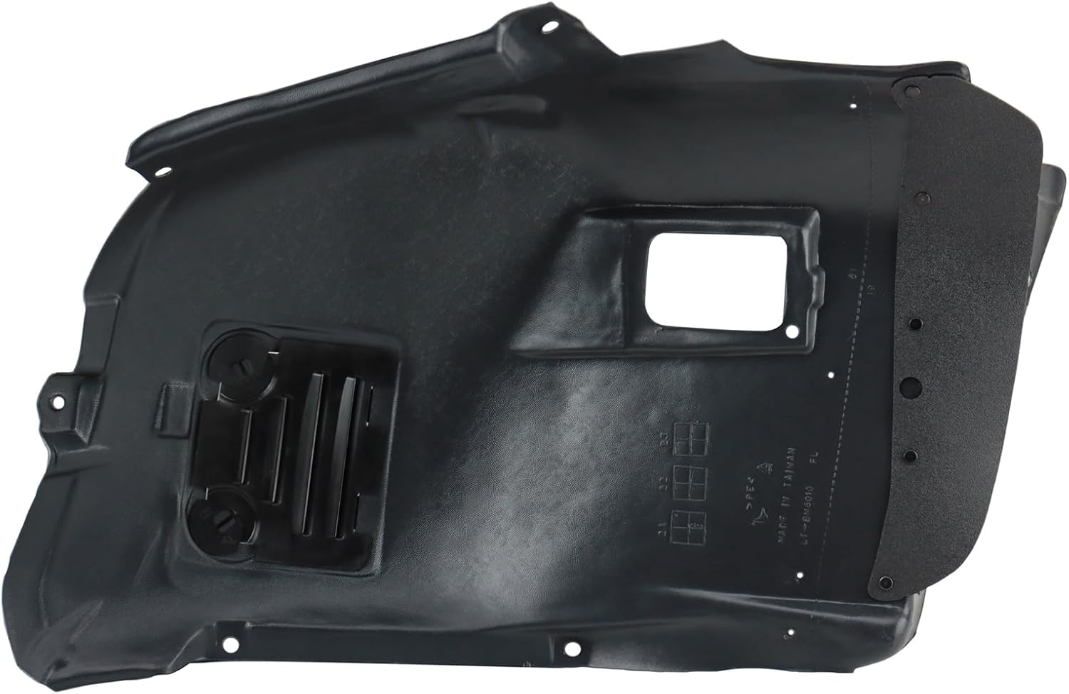 TRQ Front Inner Fender Liner Set Compatible with 2006 BMW 325i 2007-2012 328i 330i 335i BM1250114 BM1251114