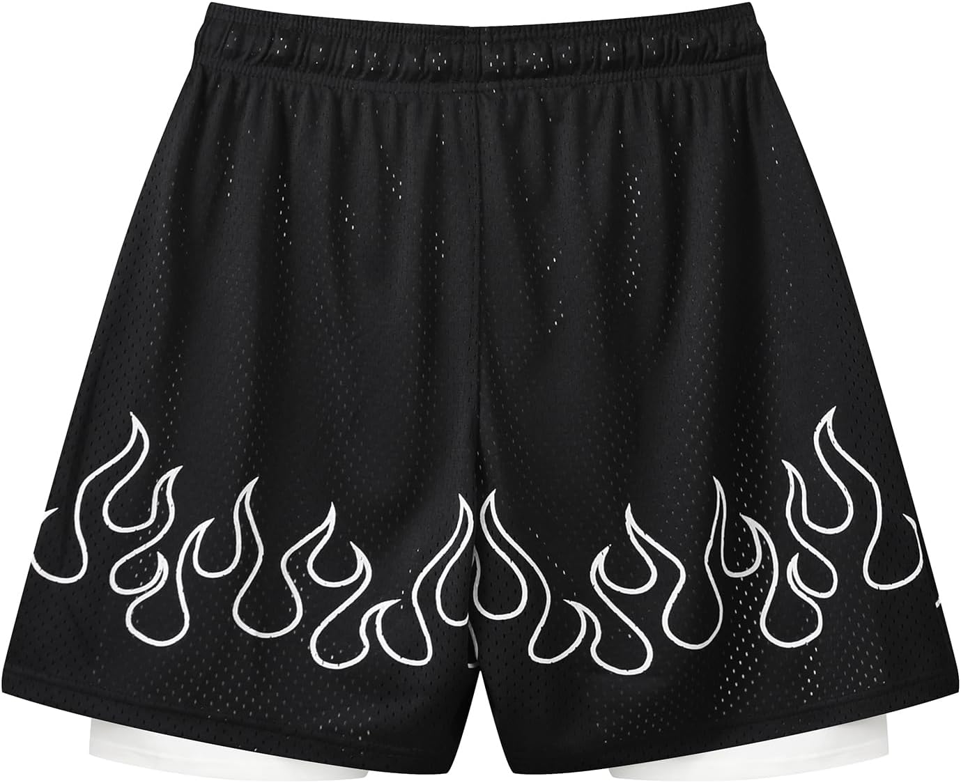 DIOTSR Mens Graphic Basketball Shorts Retro Athletic Running Shorts Streetwear Designer with Pockets