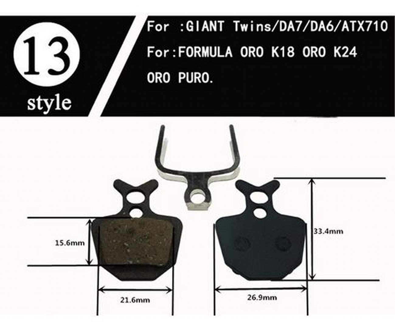 6 Paires Plaquettes Frein Vélo, Haute Performance Remplacement