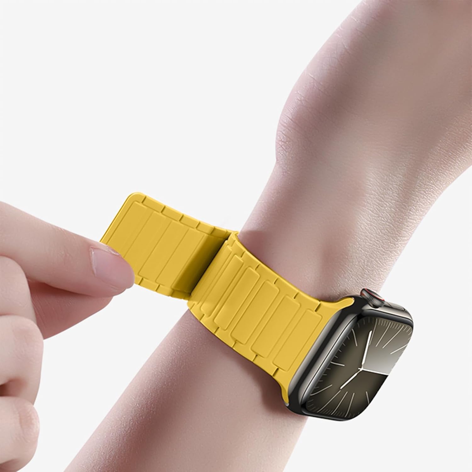 Magnetic Silicone Watch Band Compatible with Apple Watch 44mm 45mm 49mm 46mm 42mm 41mm 40mm 38mm bands Women Men, Soft Sport Strap for iWatch Series11 10 9 8 7 6 5 4,ULTRA3 2,SE3 2 1 - Image 2