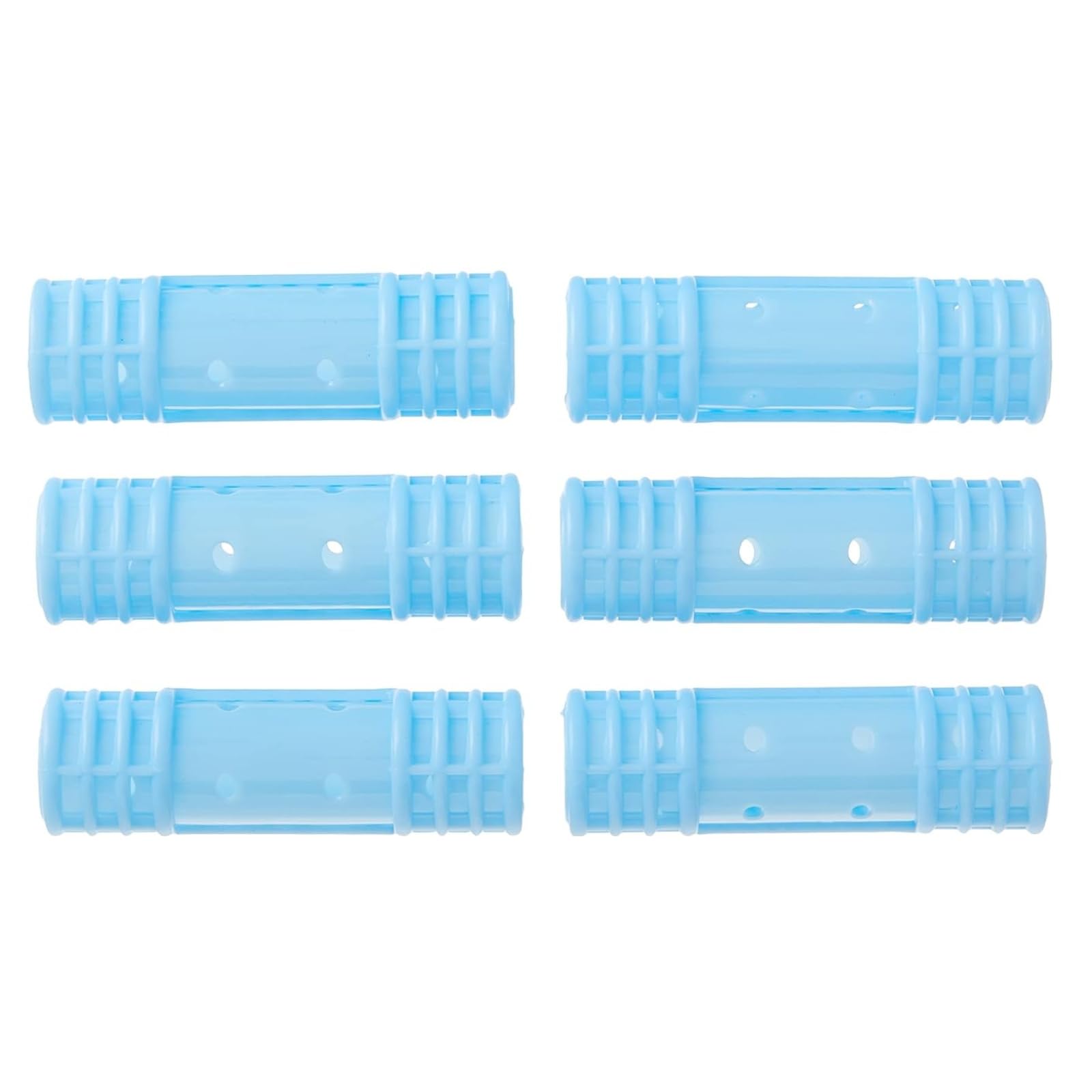 Professional Plastic Hair Roller Curler Snap on Magnetic Hair Curler Rollers Hair Curling Rollers for Hairstyling Women Girls 6 Pcs SkyBlue