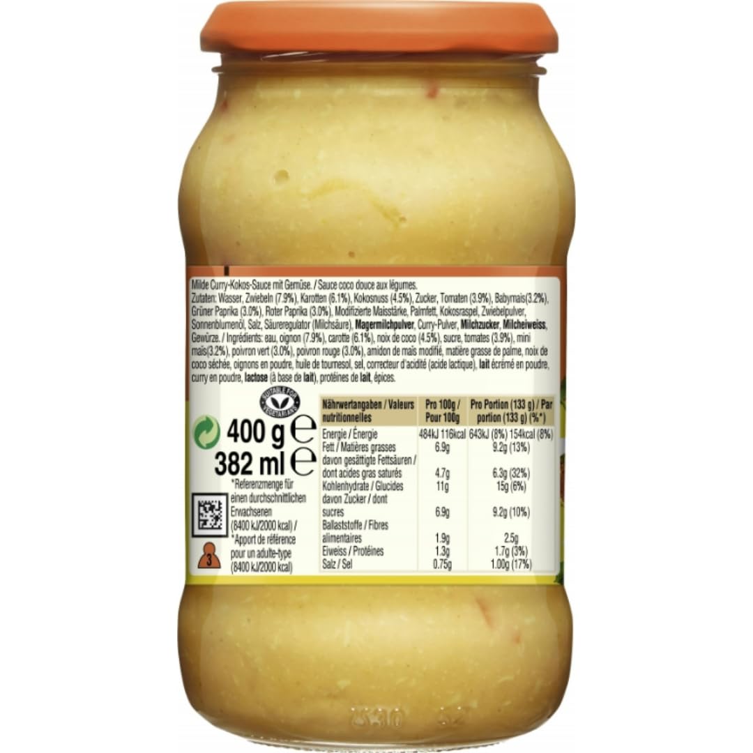 Ben's Original Cremiges Curry Soße Sauce 400 gramm x 12 STÜCK