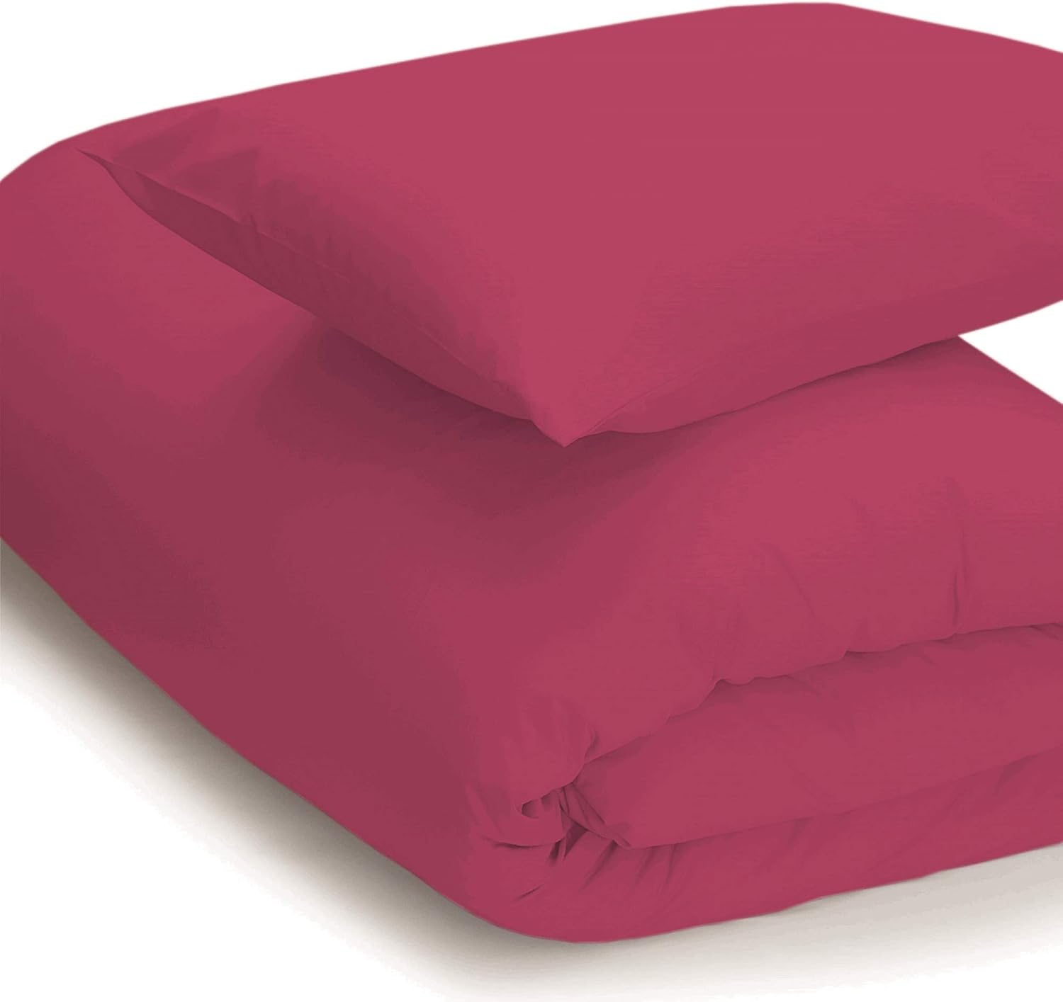 Belledorm Easycare Percale Duvet Cover (Twin) (Fuchsia)
