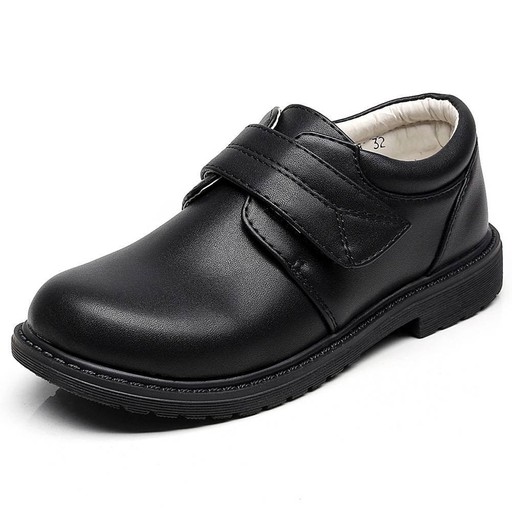 rismart Niños Chicos Hook & Loop Formal Príncipe Toe Oxfords Zapatos De Cordones