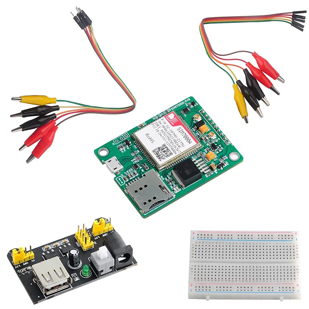 DIYmalls SIM7000A GSM Module + 400 Breadboard Jumper Wire Alligator Clip