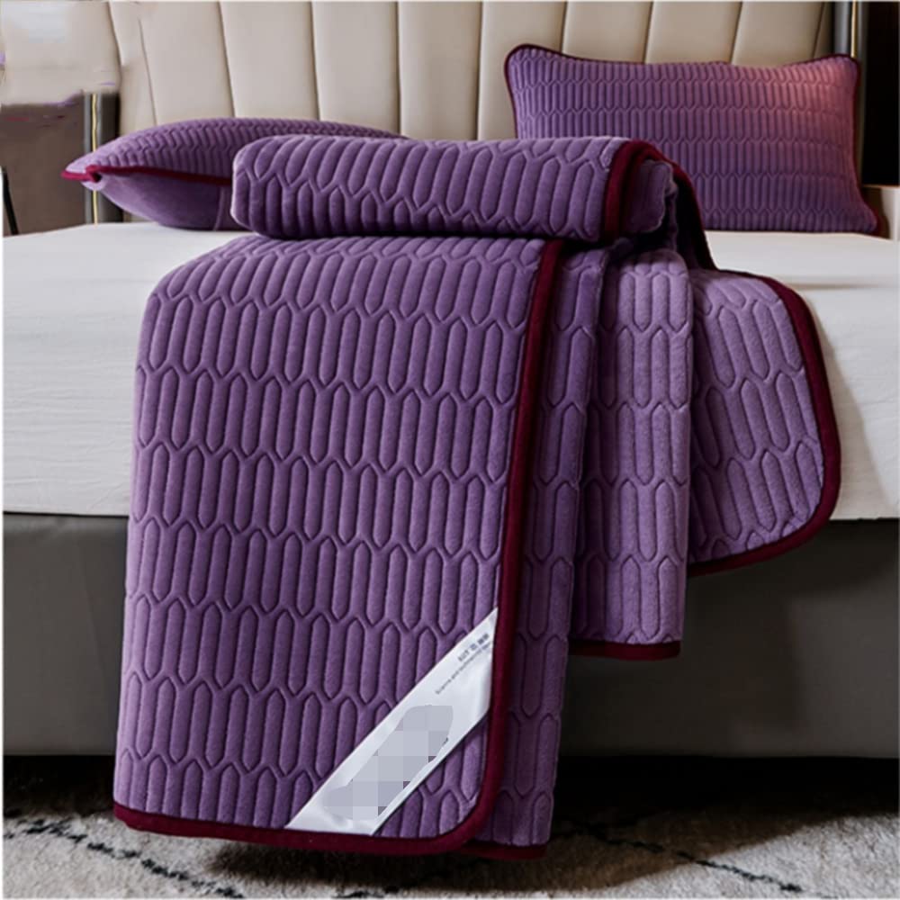 Woolmark Mattress Topper & Underblanket - Extra Thick Wool Pad Cover 140x200 Cm For Added Comfort & Warmth