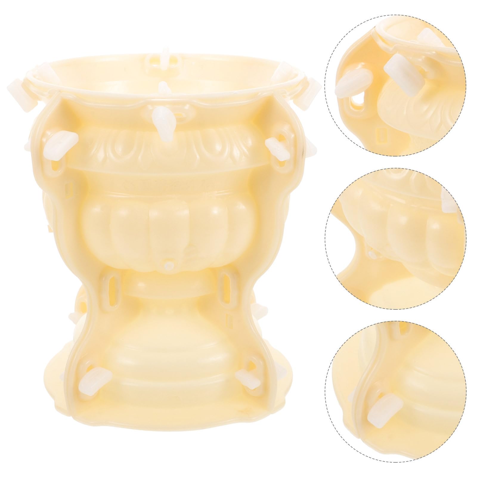 Molde De Maceta De Plástico Redondo 18 Cm, Reutilizable, Para Cemento y Resina, Para Modelismo De Bonsáis y Manualidades DIY