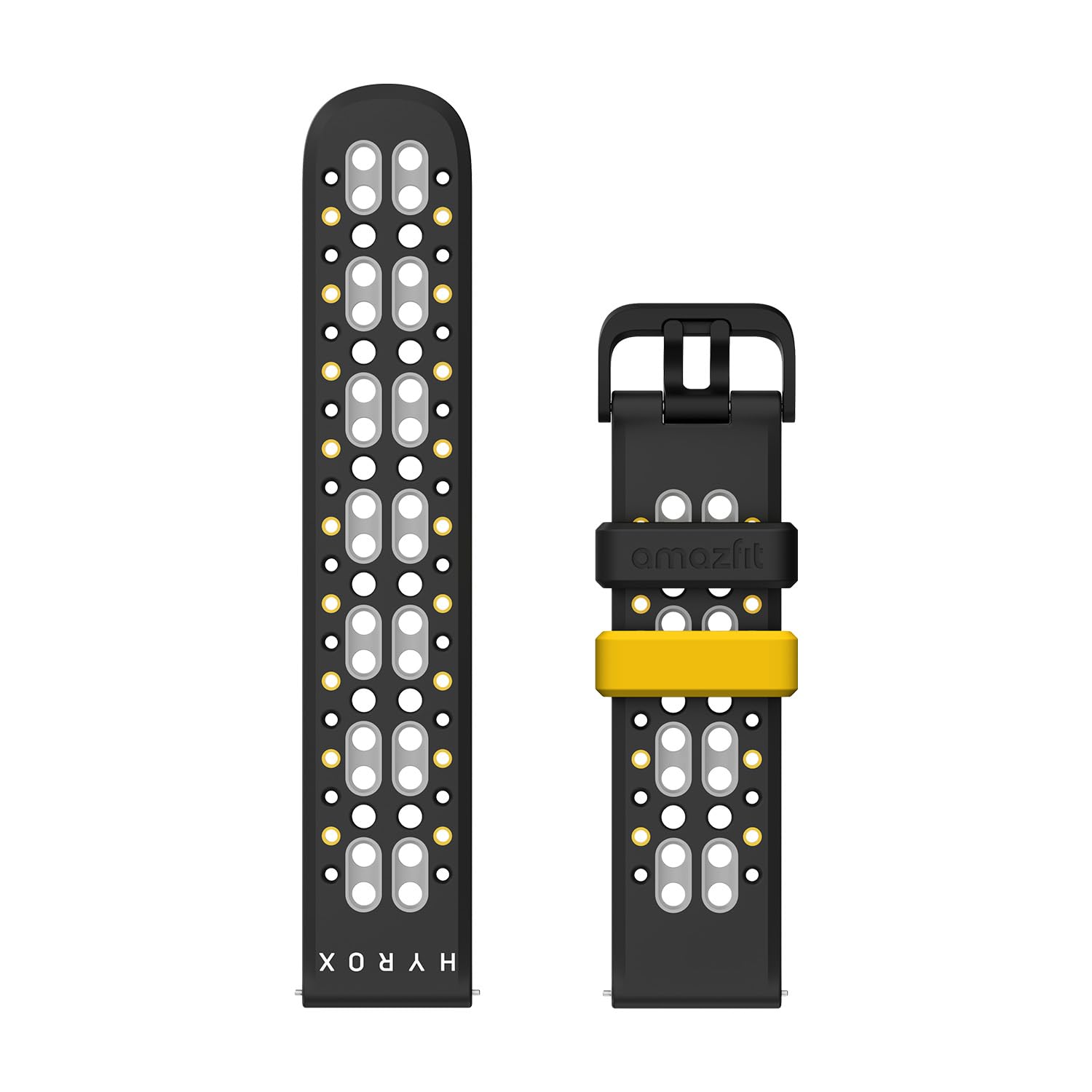 Amazfit HYROX Silicone Sports Strap 22mm, Official Watch Wristband Compatible with Balance 2, Balance, Bip 6, T-Rex 3, Cheetah Pro, Bip 5, Cheetah, GTR 4