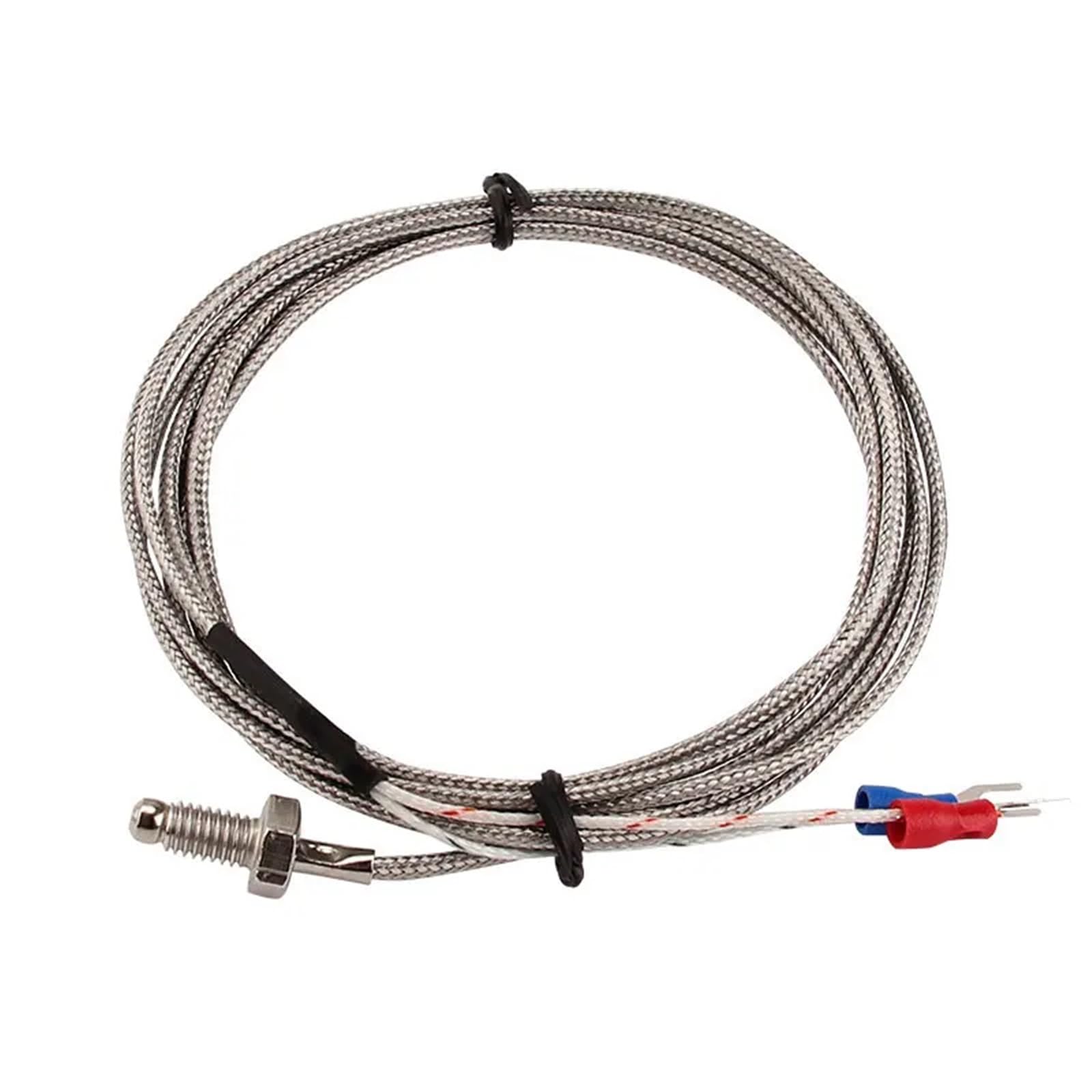 Termopar M6 tipo K con cable de 1 a 5m y sensor de temperatura de rosca hasta 600 °C 6