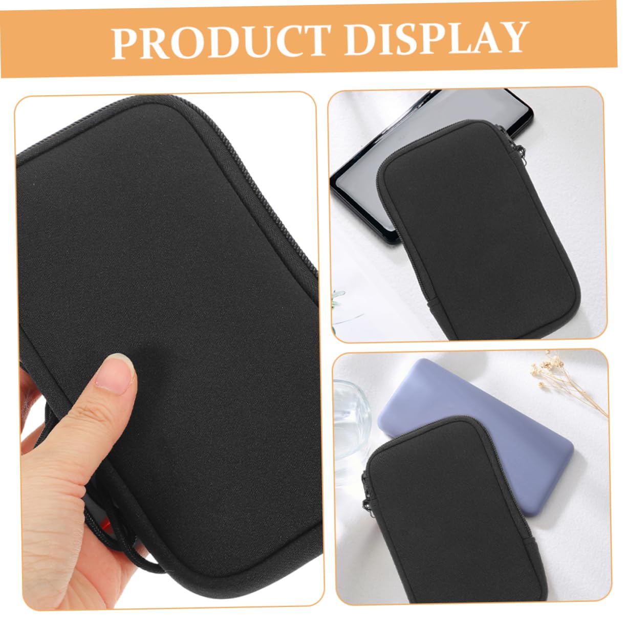 Uonlytech 8pièces Pochette De Téléphone Néoprène Étanche Et Pratique pour Randonnée Sacoche De Protection Portable pour Femmes Idéale pour Sport Activités Extérieures