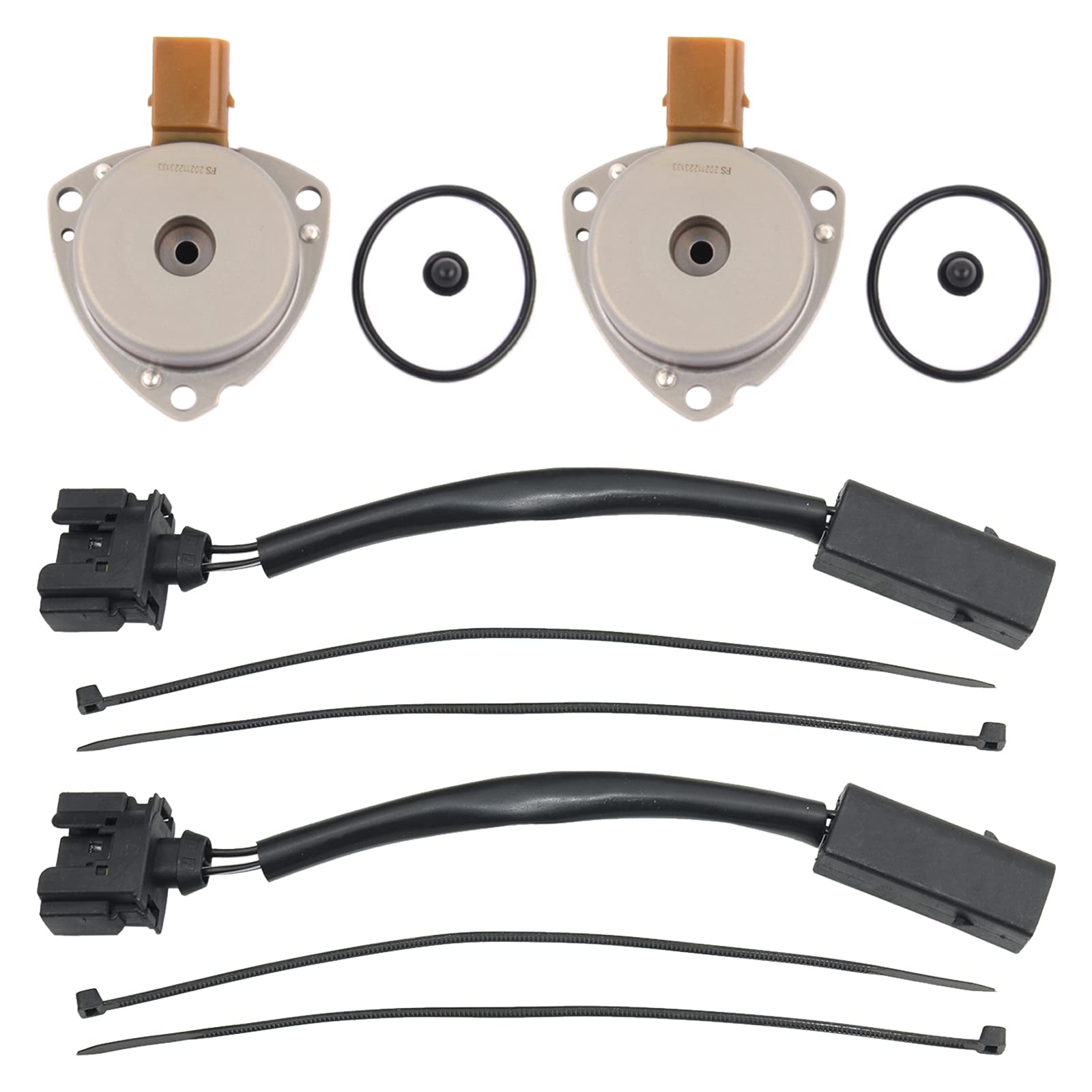2x regolatore del magnete centrale + 2x regolatore dell'albero a camme della spina dell'adattatore del cavo Compatibile con Classe C W203 Classe E W211 2002/05-2022/12 2711502733 2710510177