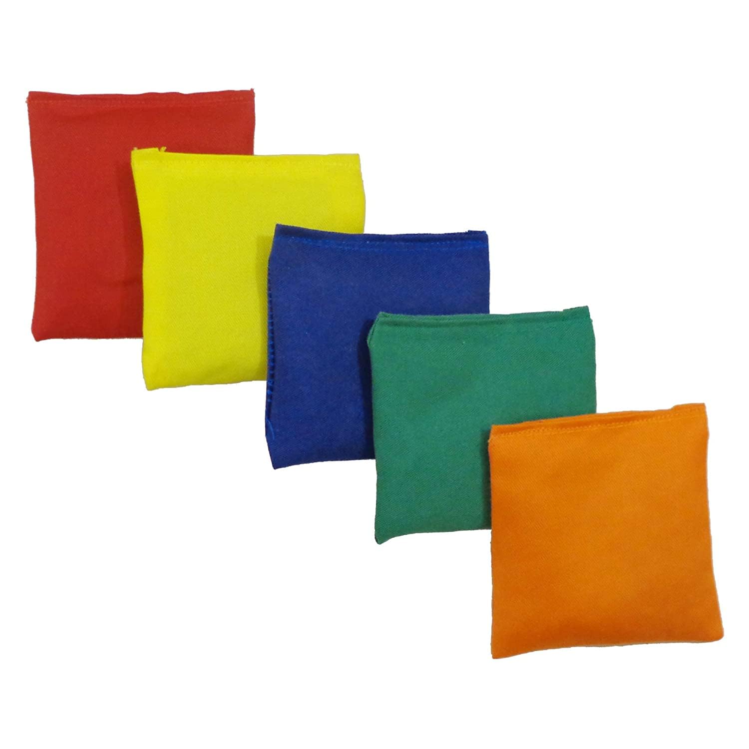 Mini Toy Cotton Educational Bean Bags with Superior and Premium Cotton Fabric for Hand Toss Games and Kids Fun Activities (Pack of 4) 10 cm x 10 cm