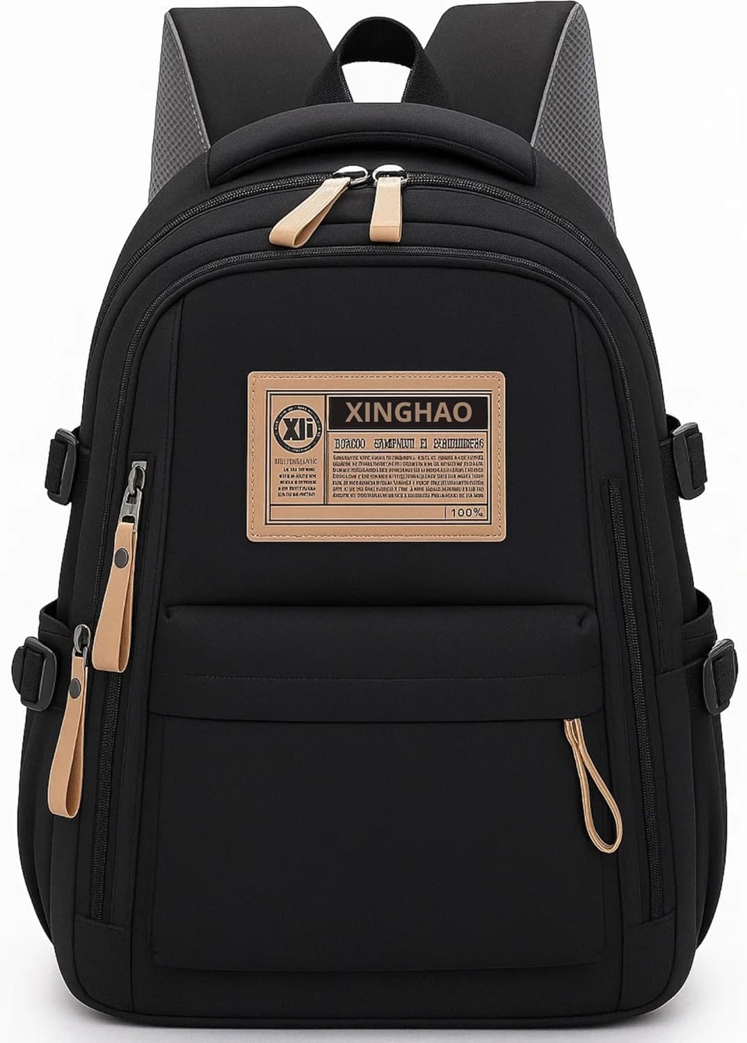 Mochila Masculina Feminina Notebook Viagem Trabalho Escola Escolar Preta Grande Impermeável Reforçada Resistente Passeio Casual