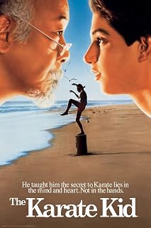The Karate Kid Crane Kick Beach Theatrical Movie Cool Wall Art Print Poster 24x36