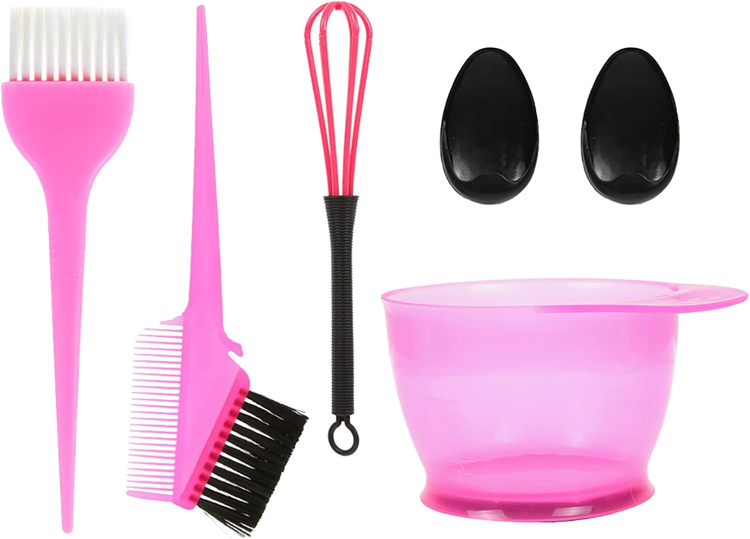 Galapara 5PCS Hair Dye Color Brush and Bowl Set,5PCS Hair Dye Color Brush and Bowl Set Ear Caps Dye Mixer Hair Tint Dying Coloring Applicator : Beauty & Personal Care