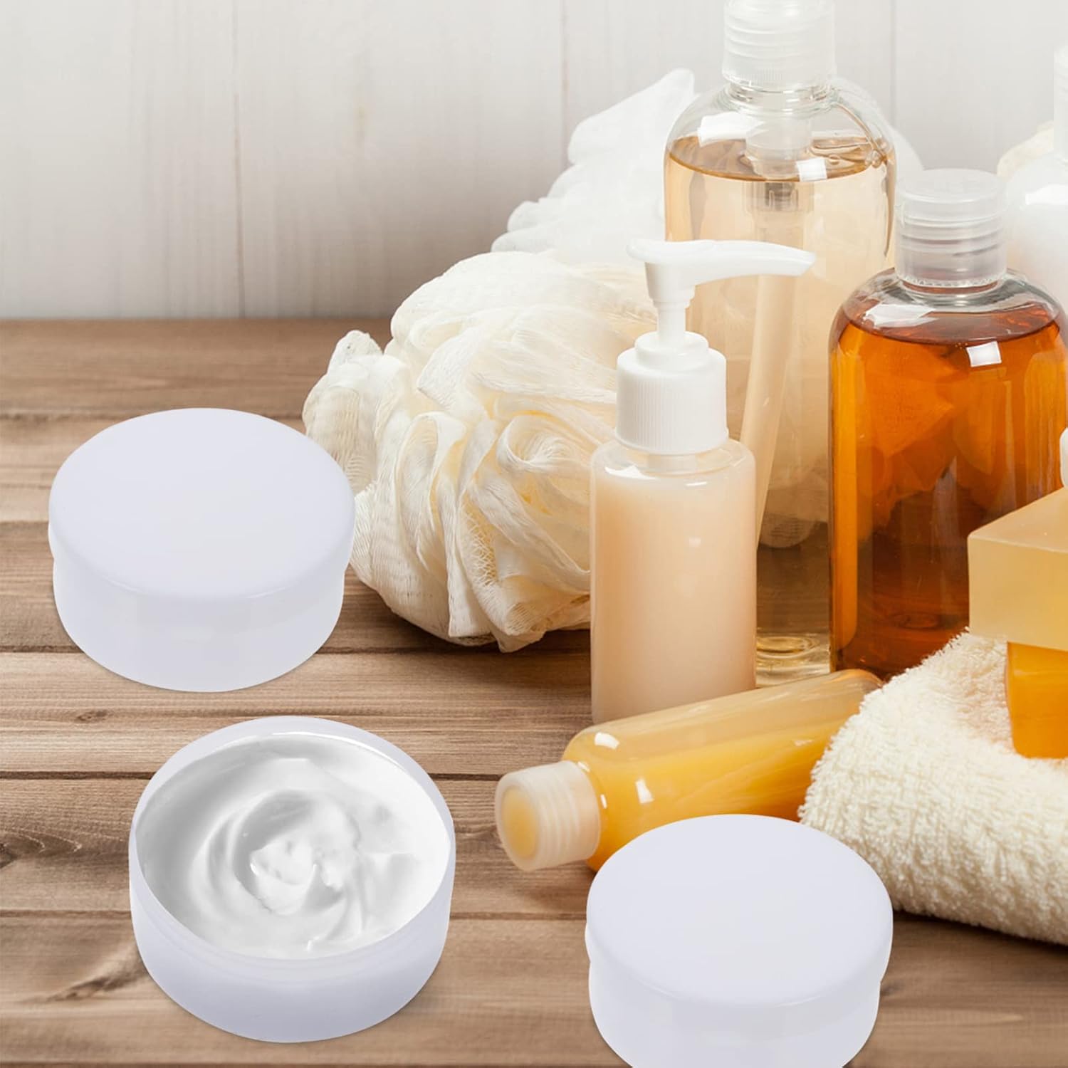 30pcs Refillable Small Round Travel Containers Portable Cosmetic Jars for Creams Lotions and Craft Supplies Leak Sample Boxes for Makeup and Essentials image 4