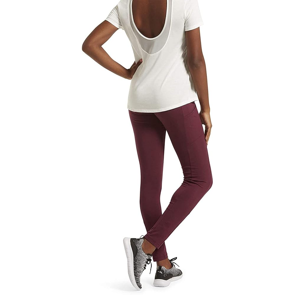 No Nonsense Women's Soft Cotton Leggings with Side Pockets