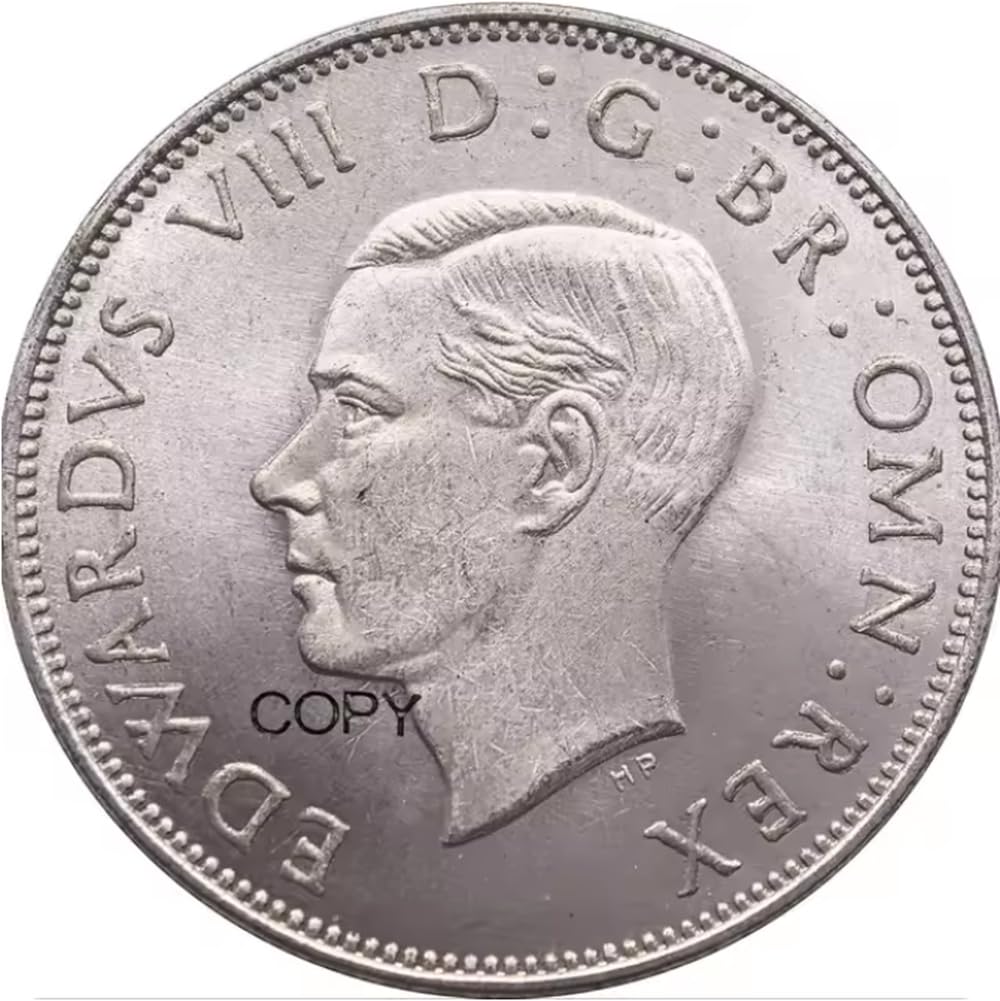 Rezajduie Gold/Silver/Bronze Commemorative Coin Uk 1837 Coin Edward Viii Pattern Souvenir Gift Collectible Coins United Kingdom Pattern Copy Souvenir Coin