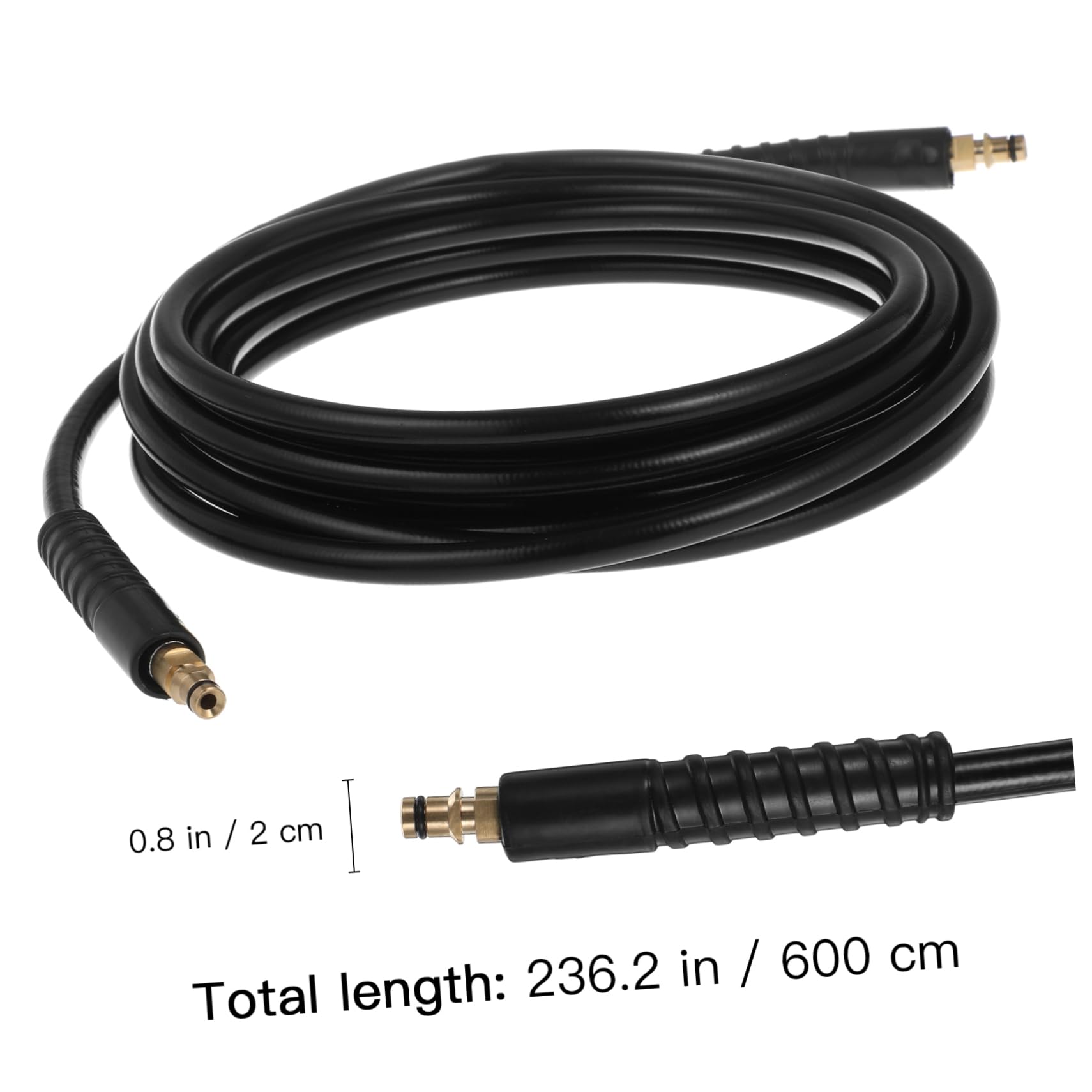 Beatifufu K1-k7 Series Pressure Washer Hose Extension 6m Long Easy to Install Replace