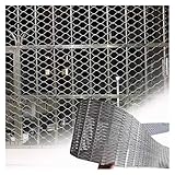 VXHCS 304 Stainless Steel Rope Wire Mesh, 4x10ft Wire Rope Mesh, 2ft Mesh Garden Fence Stair Protection Fence, Stretchable Balustrade Infill Mesh for Zoo Cage Fence, Balcony, Stair