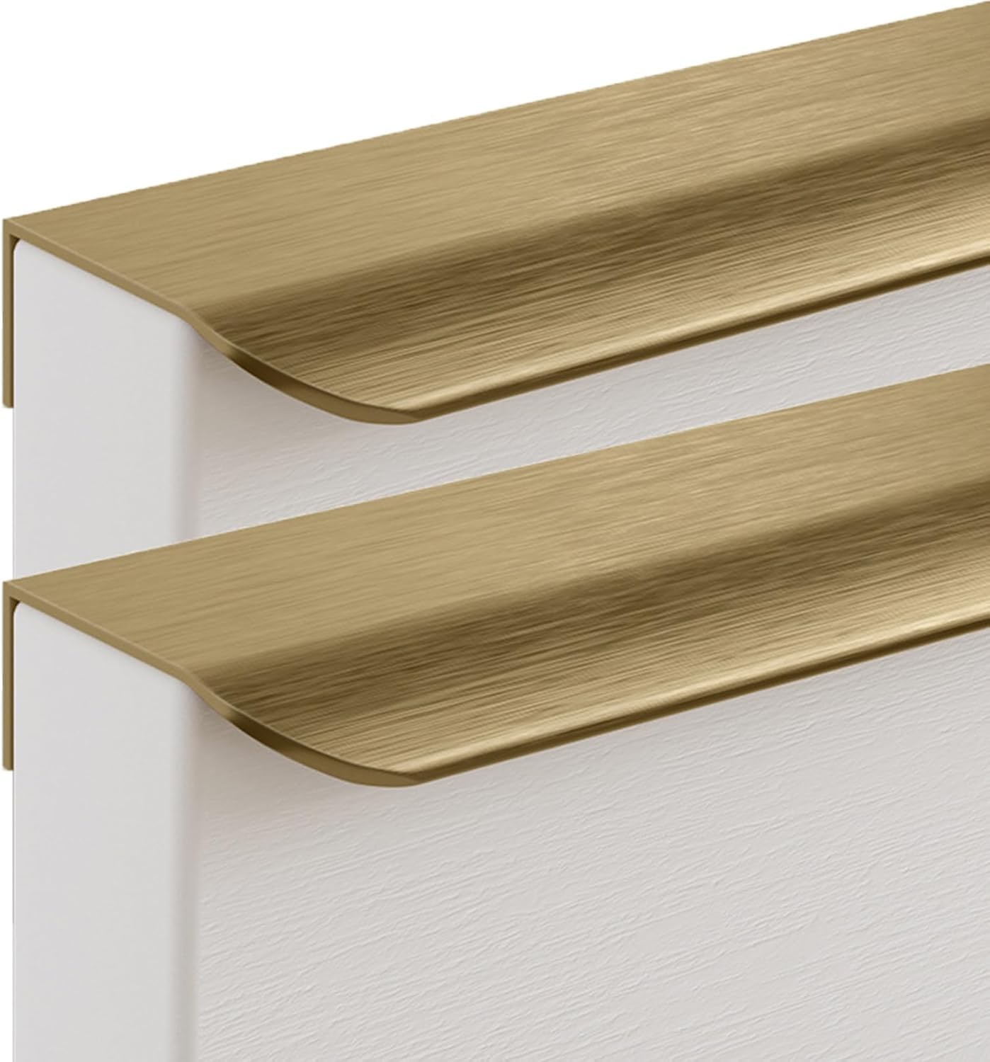 SBZIOJHDR Door Handle, Aluminium Alloy Finger Edge Pull DrawerHandles Furniture Knobs Gold 2 Pieces(Overall Length 800mm)