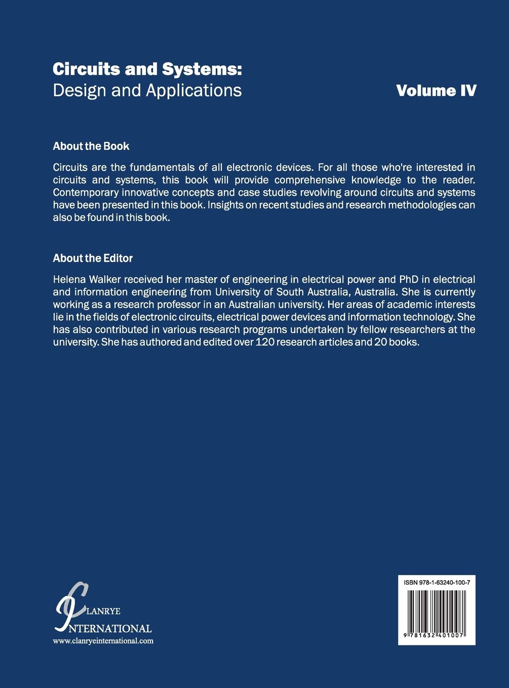 Circuits and Systems: Design and Applications (Volume IV): 4