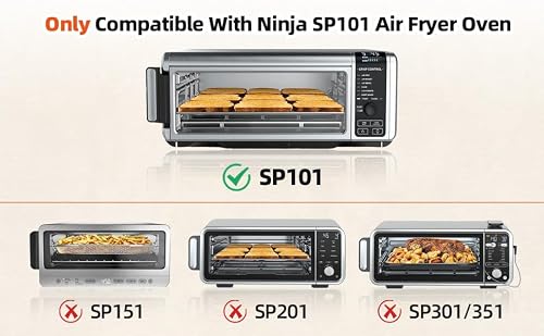 Air Fryer Accessories for Ninja Foodi SP101 Air Fryer Oven, Air Fryer Liners Replacement Baking Pan Air Fryer Basket Non-stick Baking Tray for Ninja Digital Air Fry Countertop Oven