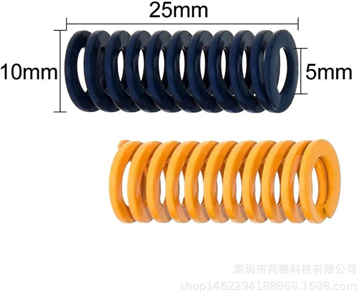 Amazon Co Jp Yilei 圧縮ばね 押出機ベッドレベリングプリンターマシンアクセサリーのための圧縮ばねコイルod 8mm10mm小スチールワイヤーテンショナー 春のセット Length 25mm X 10mm 産業 研究開発用品