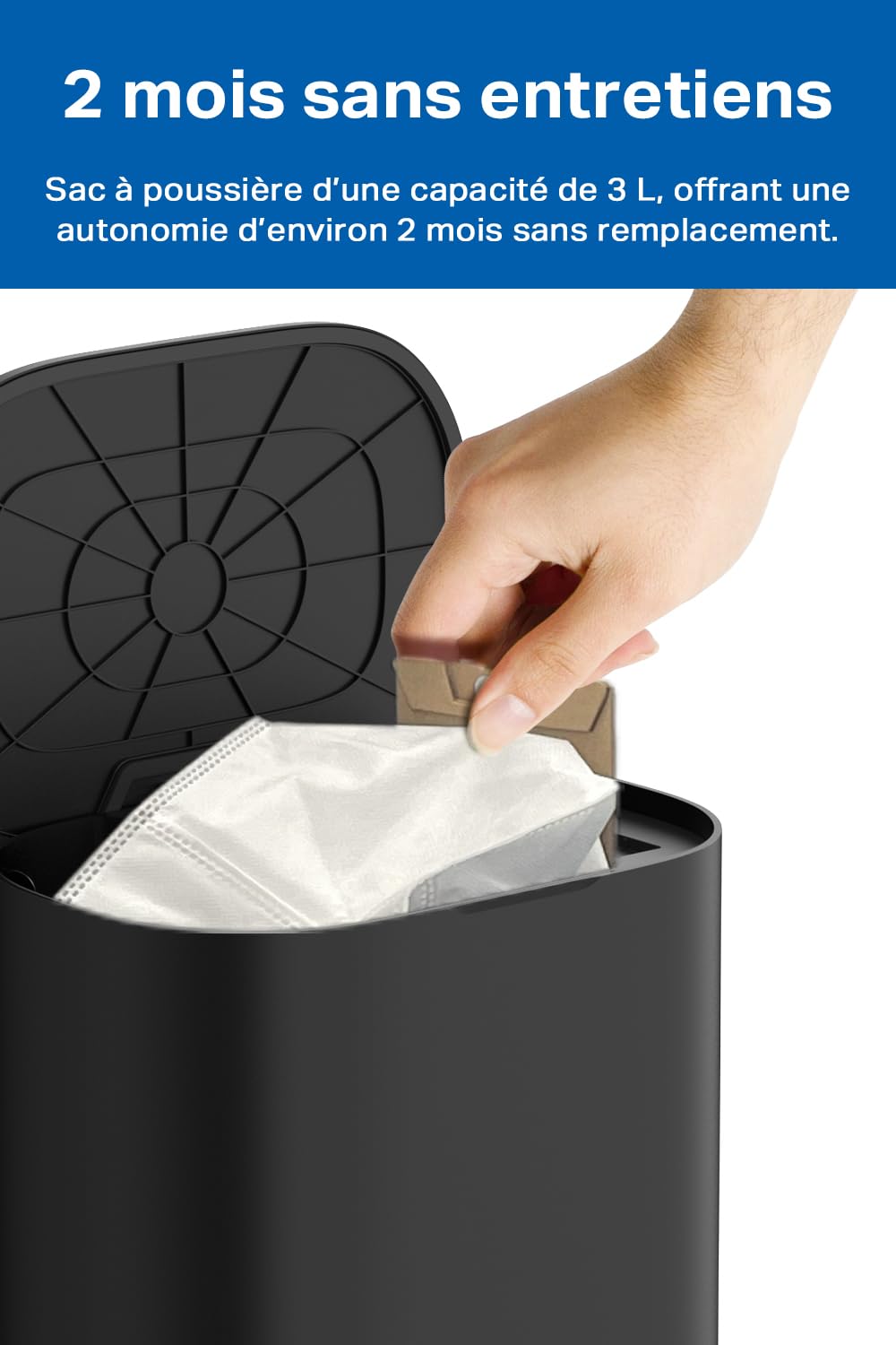 Tapo Aspirateur Robot Laveur 4 en 1 RV30Max Plus Vidage Automatique, Silencieux et Fin, Ultra puissante de 5300Pa, Navigation LiDAR, Auto-Charge Autonomie 150min, Tapis et Poils d'animaux