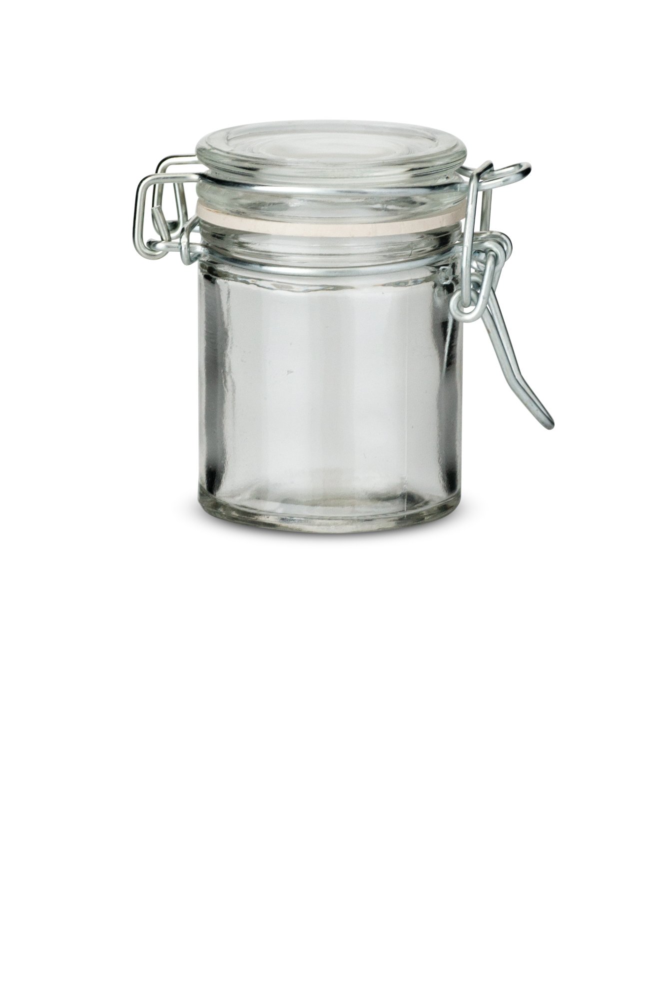 Mini Glass Bottle with Wire Snap