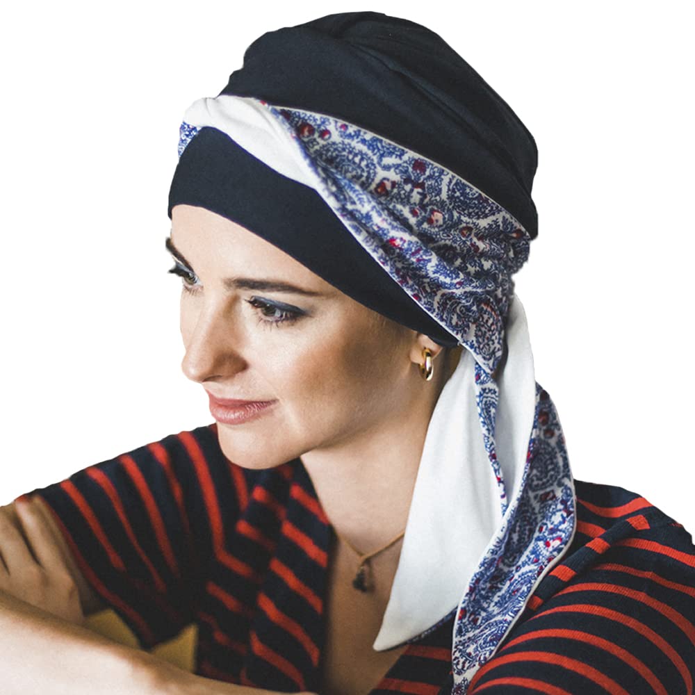CAREBELL Smooth Cashmere Bamboo Oncology Scarf for Hair Loss Headwear