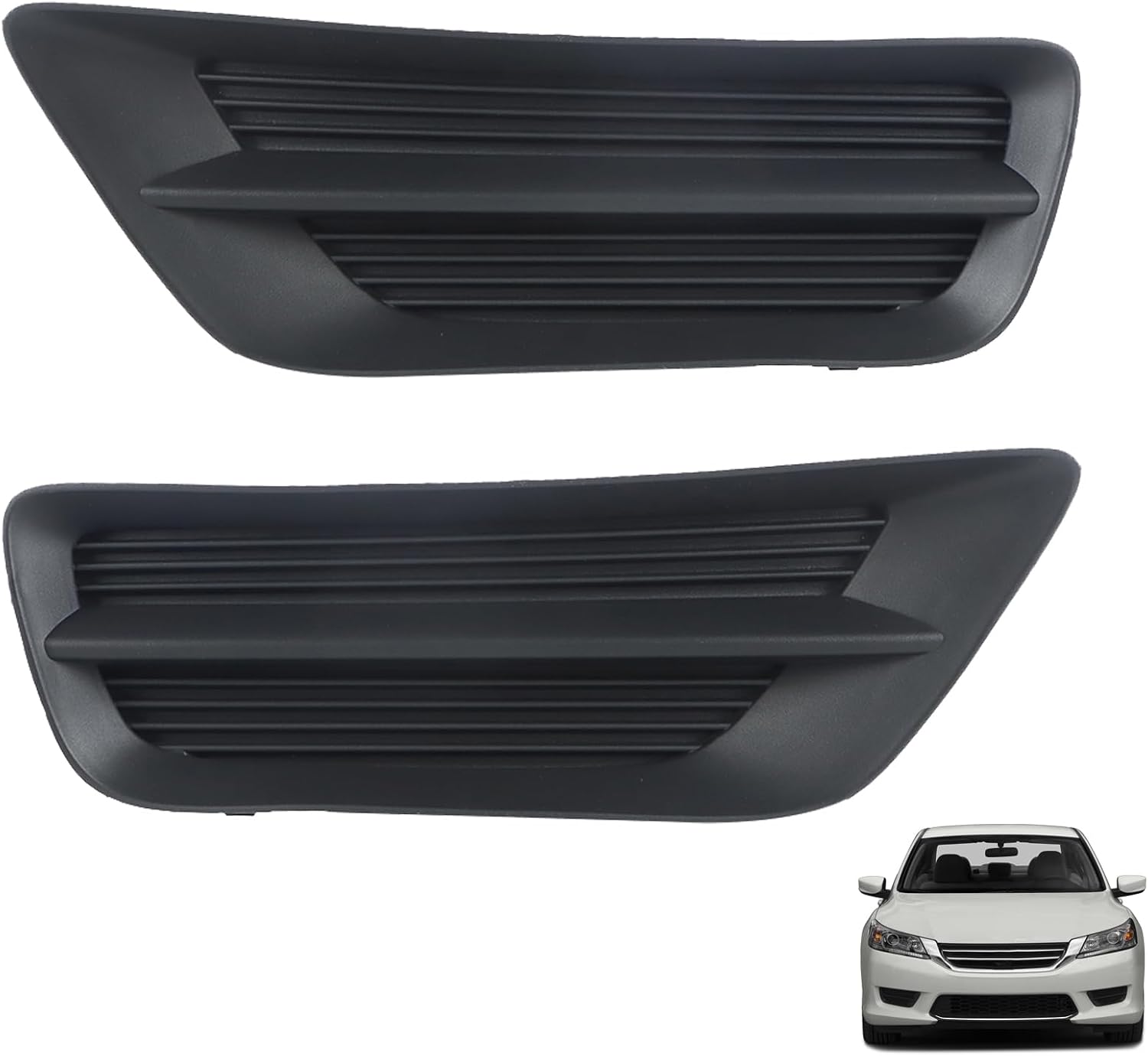 2Pcs Fog Light Cover Driver and Passenger Side Replacement for Accord Sedan 2013-2015 71112T2AA00, 71102T2AA00