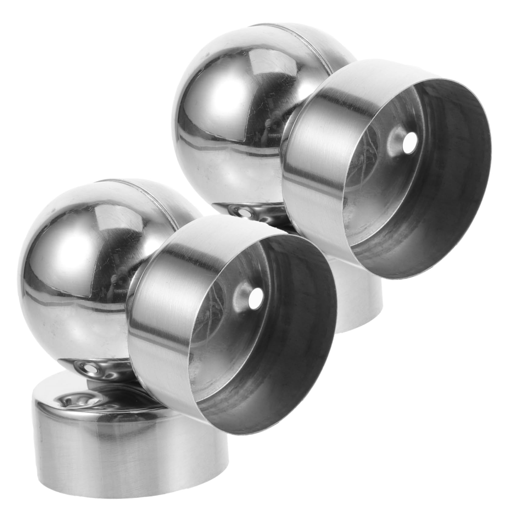 Conector de pasamanos de escalera regulable en acero inoxidable pack de 2 piezas para tubos