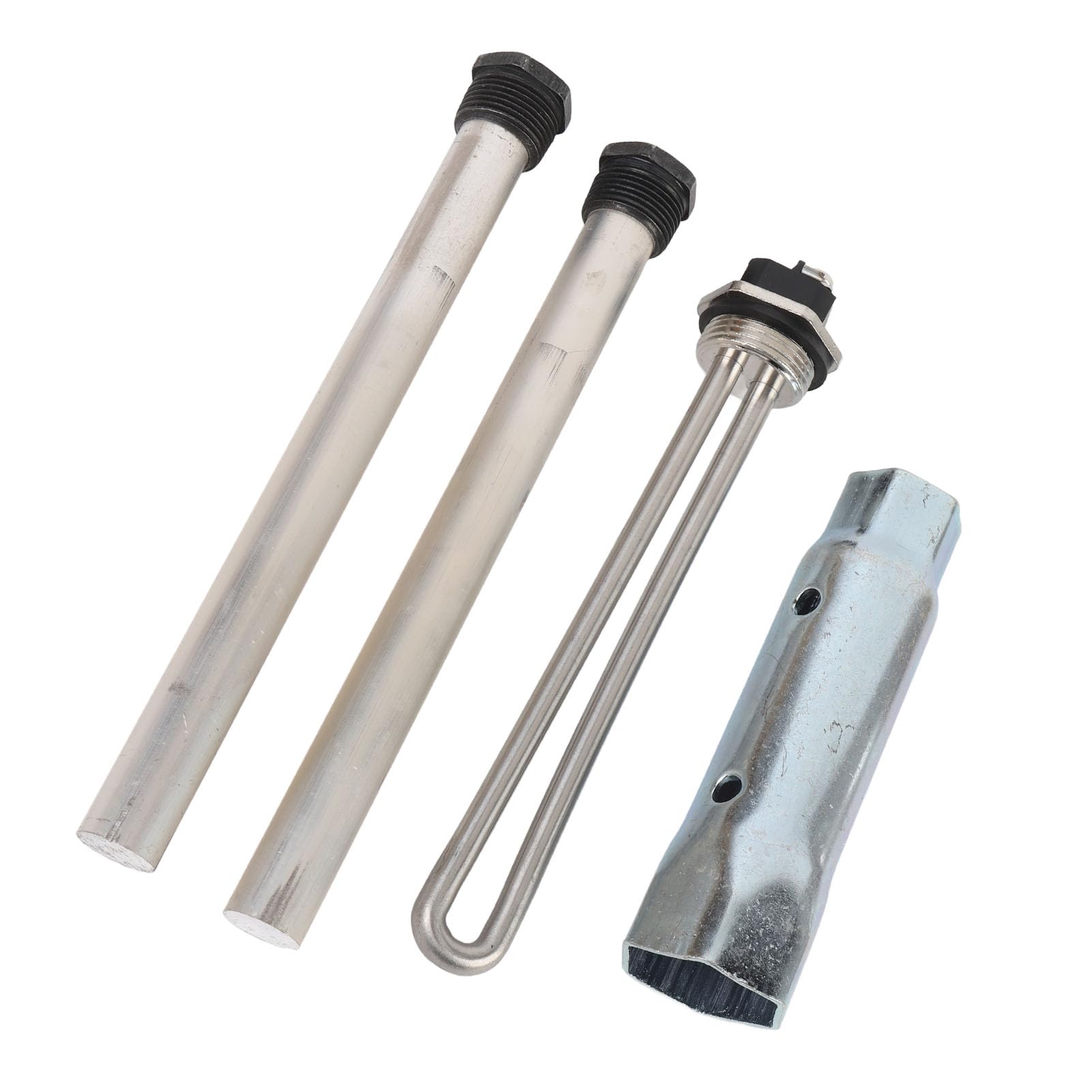 Kit de elementos de calentador de agua para vehículos recreativos 520900, reemplazo de varilla de ánodo para vehículos recreativos con llave de tubo a juego para el trabaj