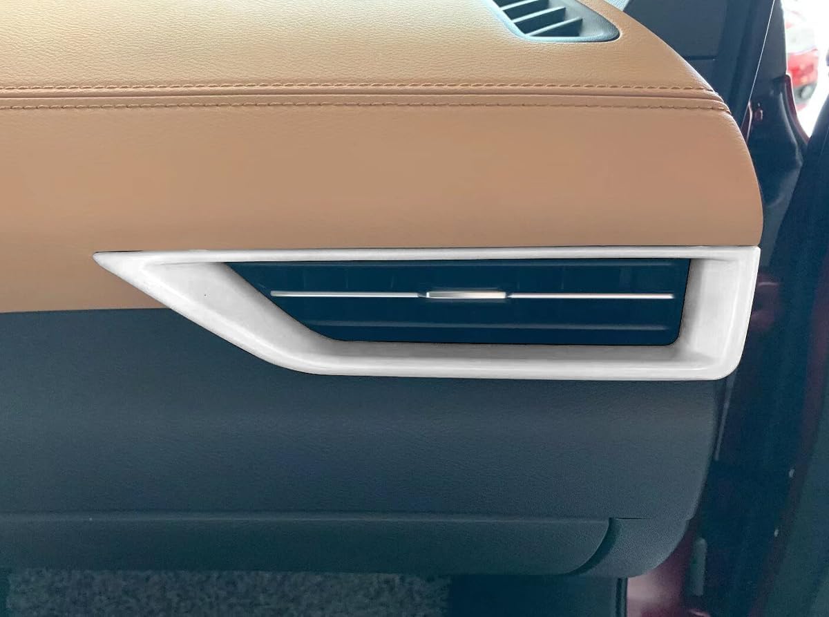 Car Accessories Fit for Nissan Sentra 2020 2021 2022 2023 2024 2025 Side Dashboard A/C Conditioner Air Vents Outlet Cover Trim Frame (Matte Silver) 2PCS ABS