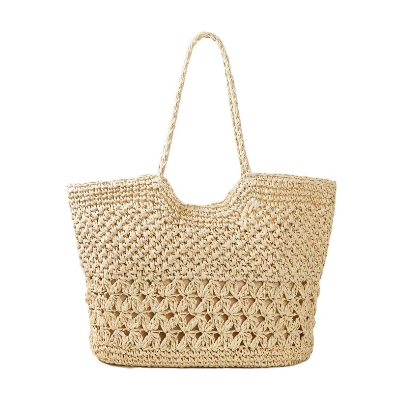 Bolso Tote de Playa y Vacaciones en Paja para Mujer miniatura 1