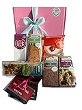 Gluten Free Hamper - Afternoon Tea and Biscuits Gift Box - Gourmet Selection of 6 Individually Wrapped Cakes - Gifts For Men & Women - Coeliac Friendly Treats Box