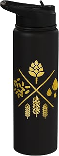 Beer Brewmaster Craft Beer Hops Vintage Beer Stainless Steel Insulated Water Bottle