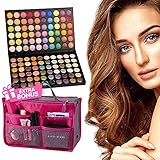 Alayna Eyeshadow Palette Makeup for Eyes 120 Colors Matte Shimmer Metallic Shadow Pallet for Professional or Personal Use + Gift Free Complimentary Cosmetic Bag Organizer Great for Every Woman & Girl