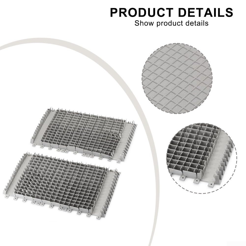 Juego de 2 cepillos limpiadores de piscina gris combinación delantera y trasera para Dolphin Plus para dx3 para dx4, 31 x 16 cm PET piezas de repuesto