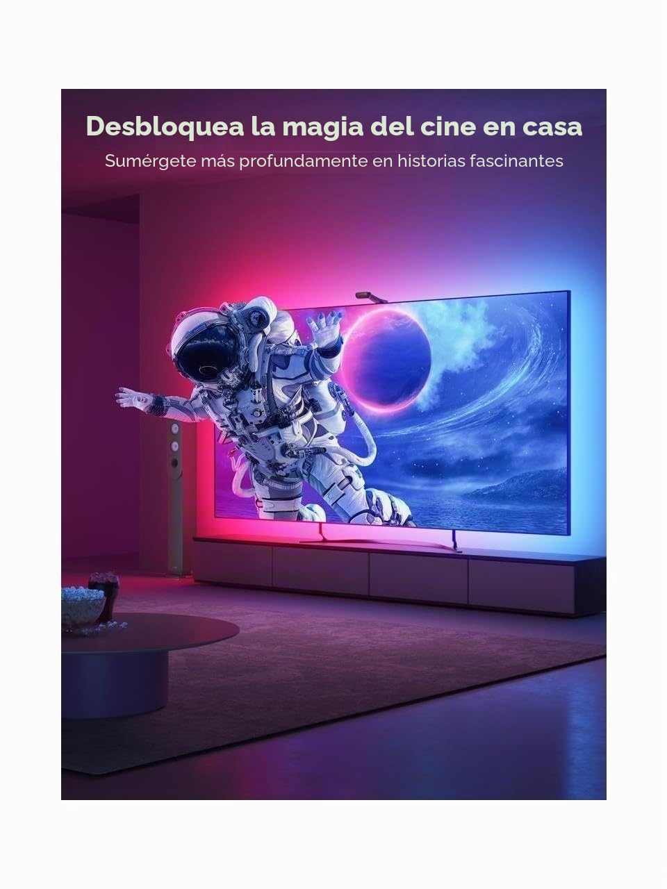 Govee H605C - Tira de luces LED RGB para TV de 75 a 85 pulgadas con Wi-Fi y control Bluetooth