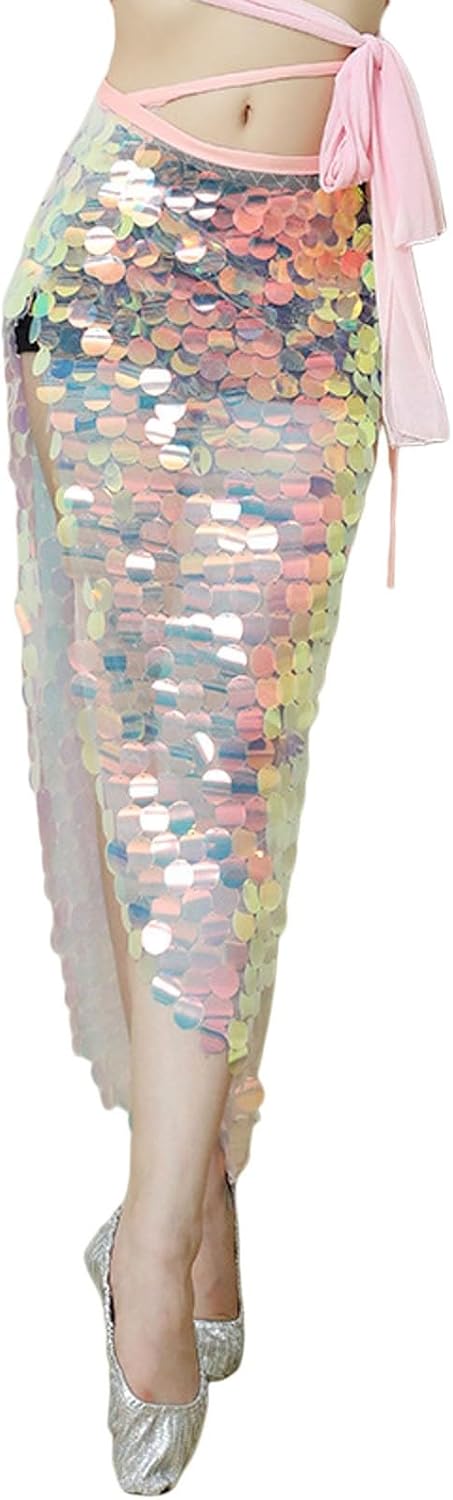 Pailletten Rock Damen Meerjungfrau Design - Glitzerrock Für Partys Und Tanz