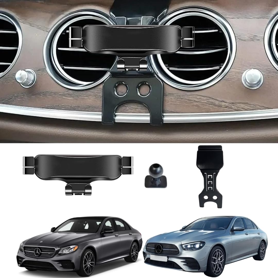 Phone Holder Mount With Gravity Phone Holder For Mercedes Benz E Class, CLS 2016 To 2023 | Mercedes E Class Car Accessories | Mercedes Car Mobile Phone Holder