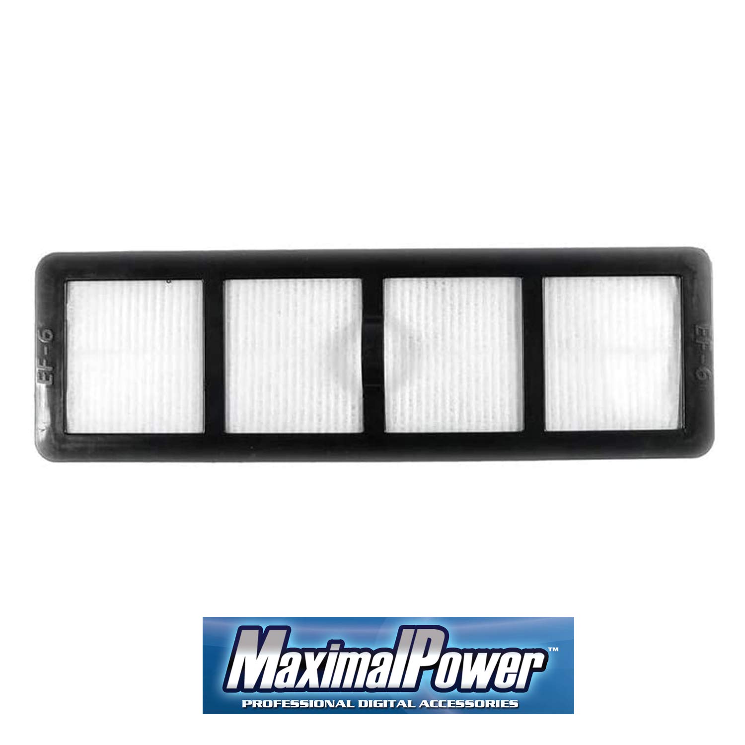 MaximalPower Replacement Vacuum Filter for Eureka Vac Part # EF6, EF-6, 69963-4, 83091-1, 83091, 69963 | Compatible with Eureka Vacuum models AS1000, AS1001, SM1155A, AS1008AX, AS3012A (2 Pack)